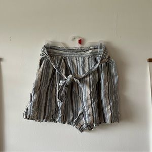 Light blue striped paper bag shorts from A New Day Target size L
